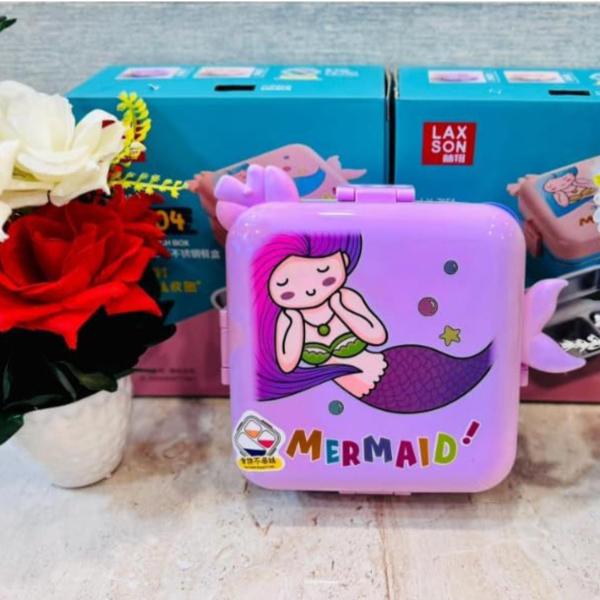 Prio Mermaid Premium Stainless Steel Lunch Box with Spoon