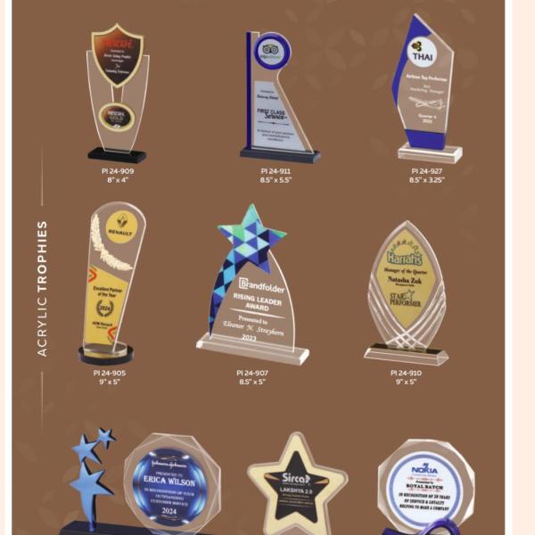 Acrylic trophies