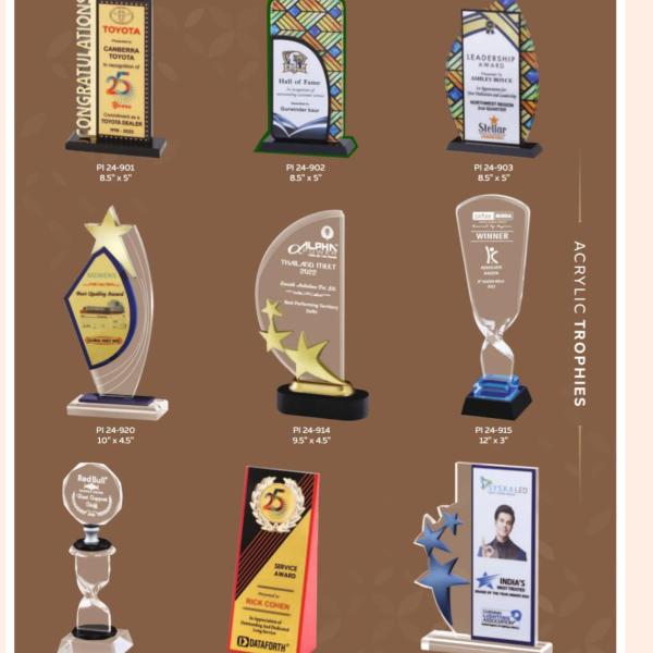 Acrylic trophies