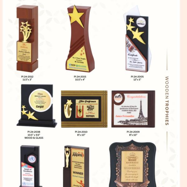 Wooden awards